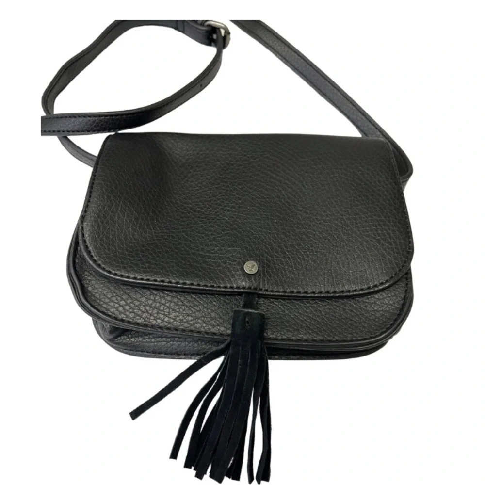 American Eagle Outfitters Black‎ Crossbody Bag with Structured Design
